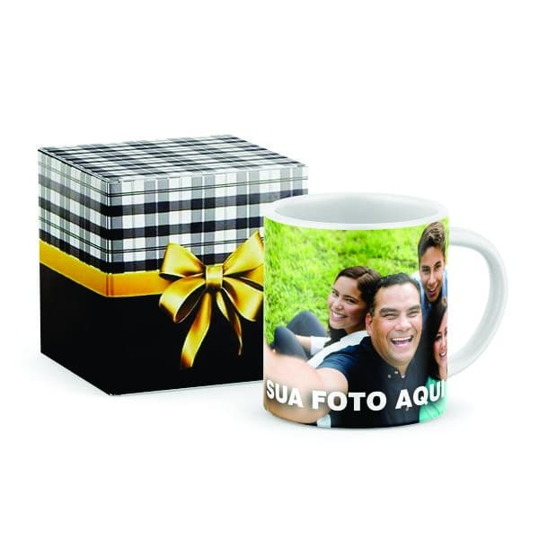 Xicara De Porcelana Personalizadas Com A Caixinha