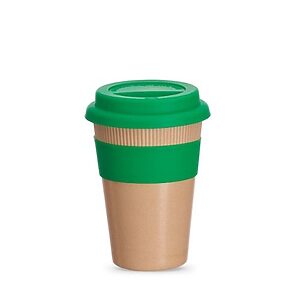 Copo ecológico com tampa de silicone personalizado Brindes
