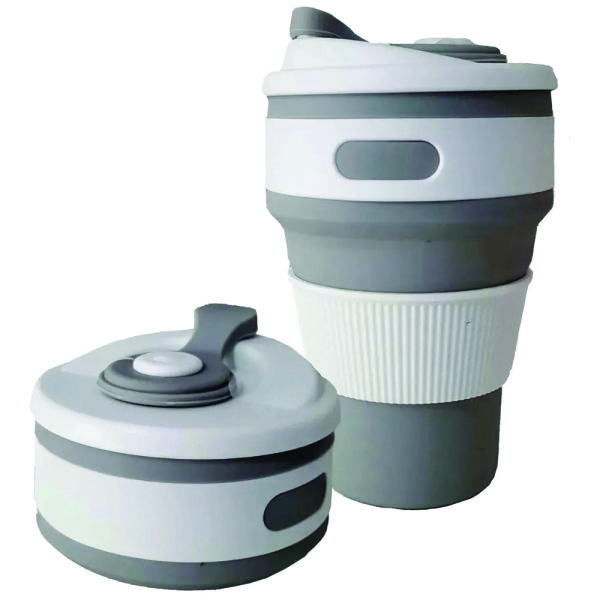 Copo de silicone dobrável
