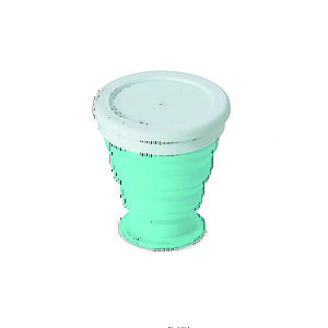 Copo retrátil de silicone