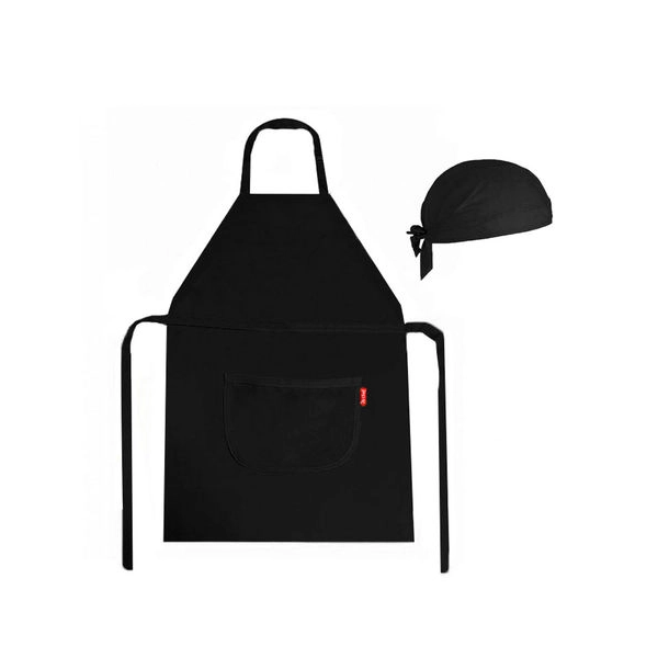 kit avental e touca personalizados